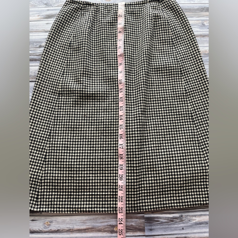 Vintage Pendleton Black Off White Houndstooth Pla… - image 8